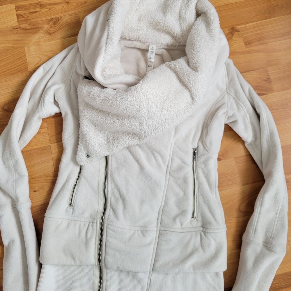 Lululemon Off The Mat Jacket 4 Double Zipper Sherpa - Picture 6 of 14